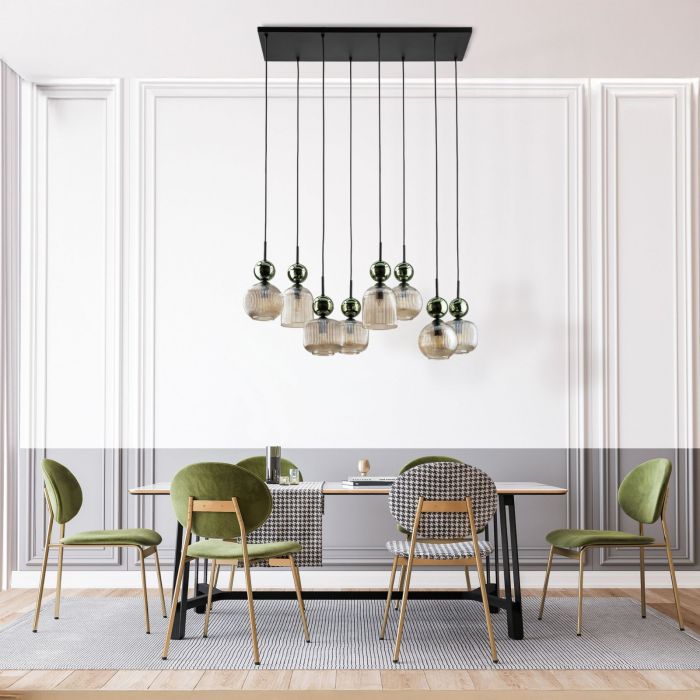 Lampa wisząca SOPHIA COGNAC Zielona 11151