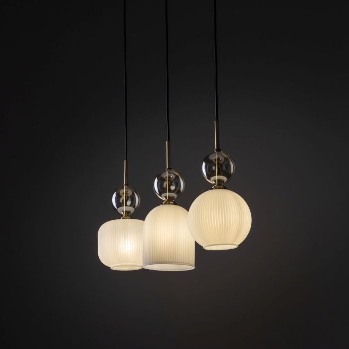 Lampa wisząca SOPHIA COGNAC Złota 11591