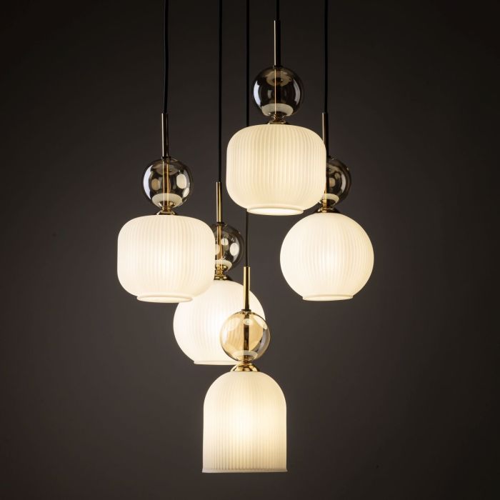Lampa wisząca SOPHIA COGNAC Złota 11593