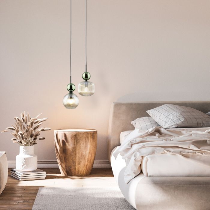 Lampa wisząca SOPHIA COGNAC Zielona 11145