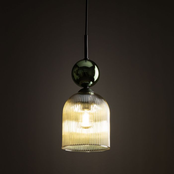 Lampa wisząca SOPHIA COGNAC Zielona 11146