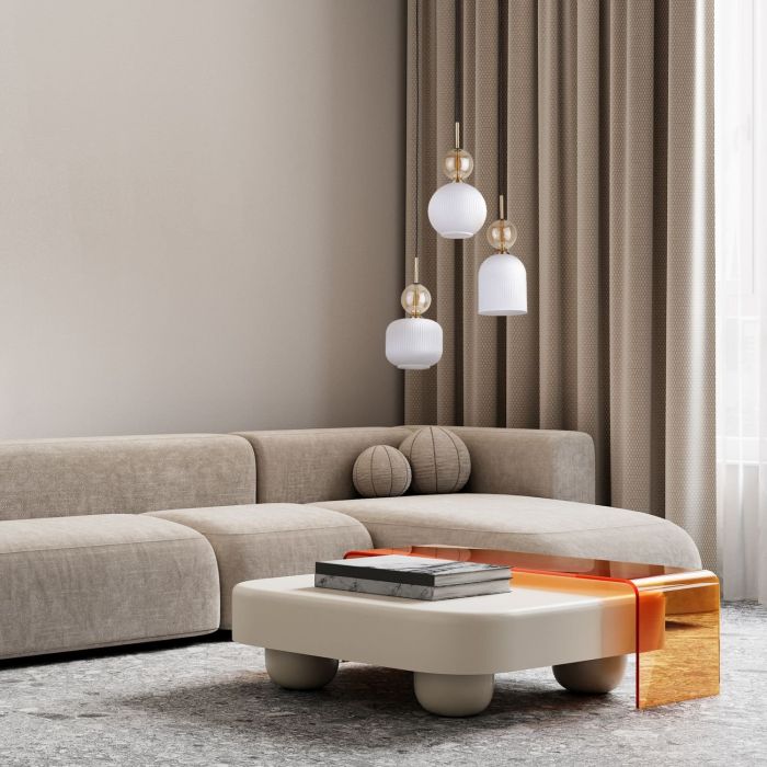 Lampa wisząca SOPHIA COGNAC Złota 11592