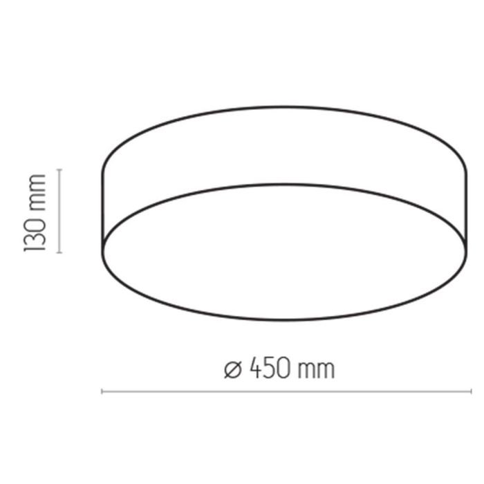 Lampa sufitowa RONDO Biała śr. 45 cm 1086