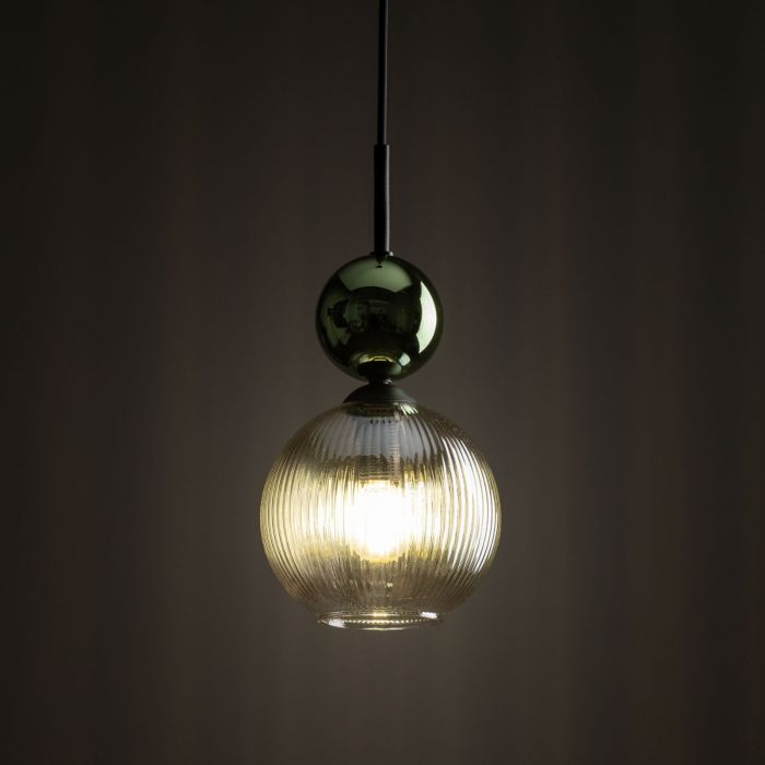 Lampa wisząca SOPHIA COGNAC Zielona 11145
