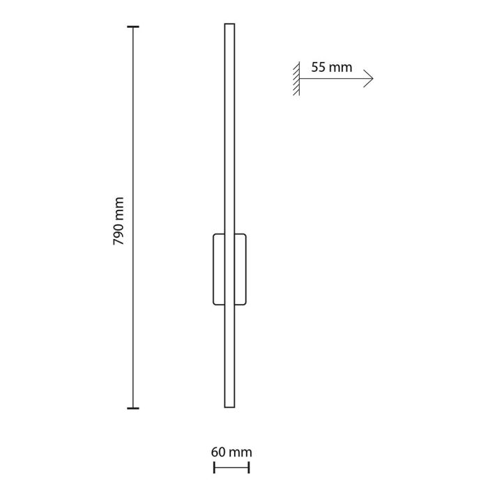 Lampa ścienna FLASH Orzech 6625