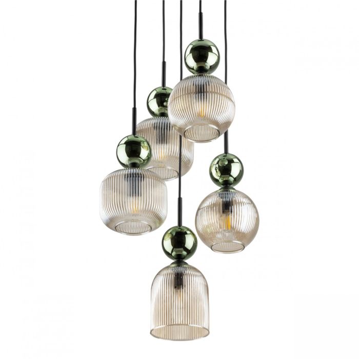 Lampa wisząca SOPHIA COGNAC Zielona 11149