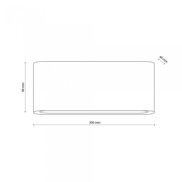 Lampa natynkowa zewnętrzna LED ARWENA szer. 30 cm Lampa natynkowa zewnętrzna LED ARWENA szer. 30 cm