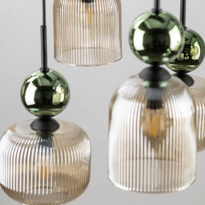 Lampa wisząca SOPHIA COGNAC Zielona 11151