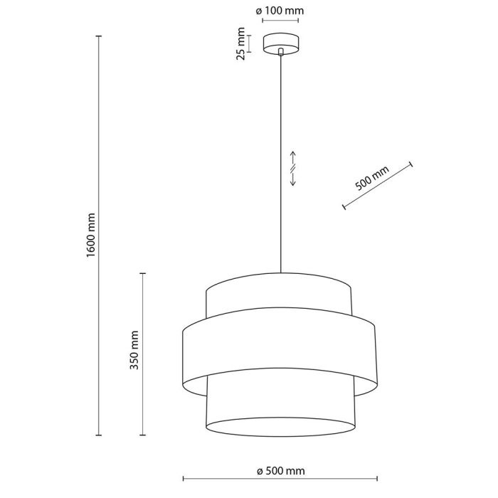 Lampa wisząca CALISTO Jutowa 5419
