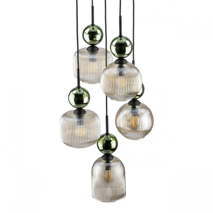 Lampa wisząca SOPHIA COGNAC Zielona 11149