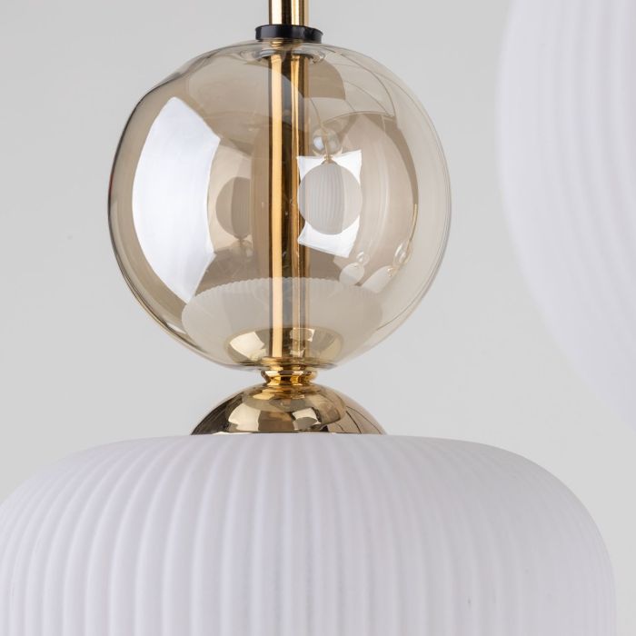 Lampa wisząca SOPHIA COGNAC Złota 11594