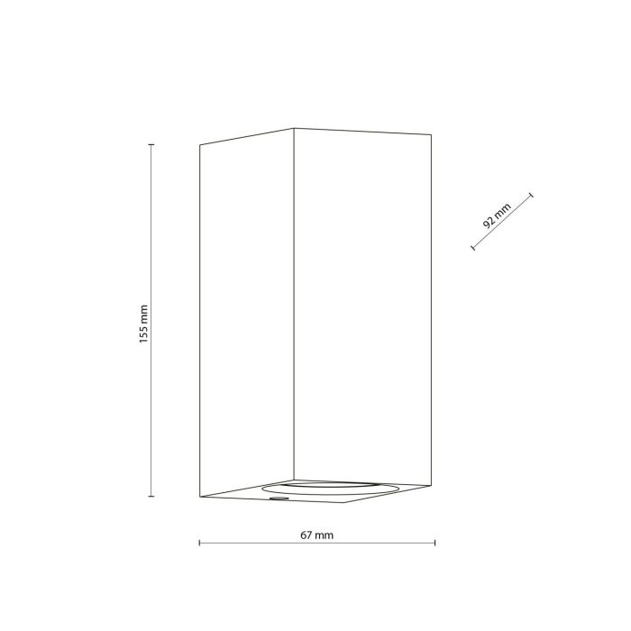 Lampa natynkowa zewnętrzna AXIS wys. 15 cm