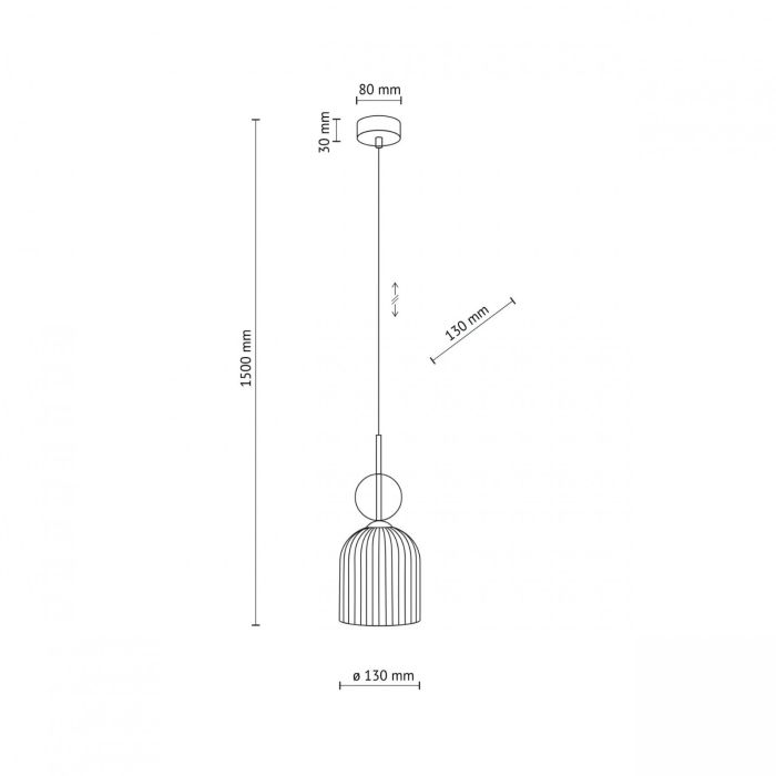 Lampa wisząca SOPHIA COGNAC 11039