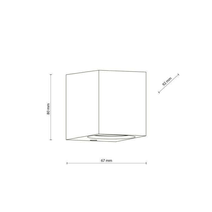 Lampa natynkowa zewnętrzna AXIS wys. 8 cm