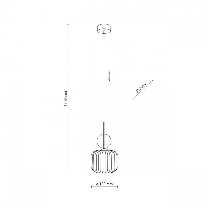 Lampa wisząca SOPHIA COGNAC 11038