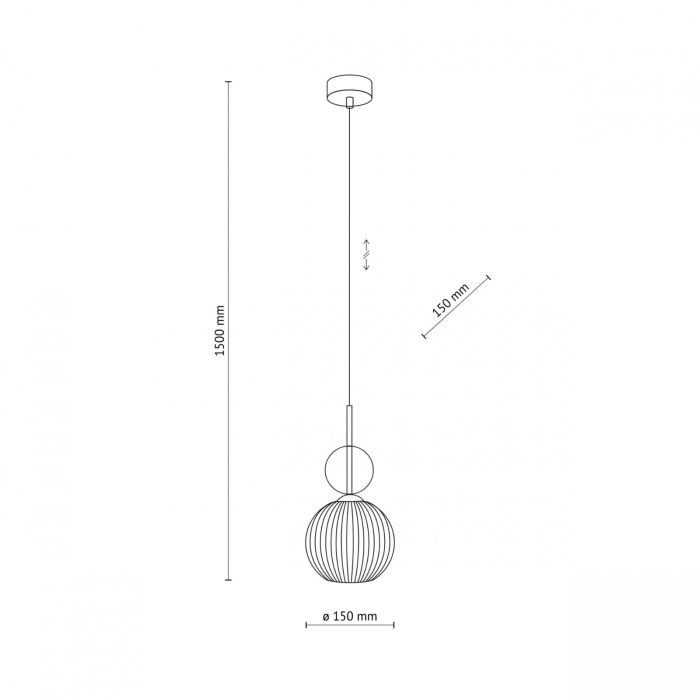 Lampa wisząca SOPHIA COGNAC 11040