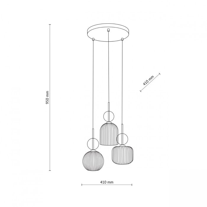 Lampa wisząca SOPHIA COGNAC 11041