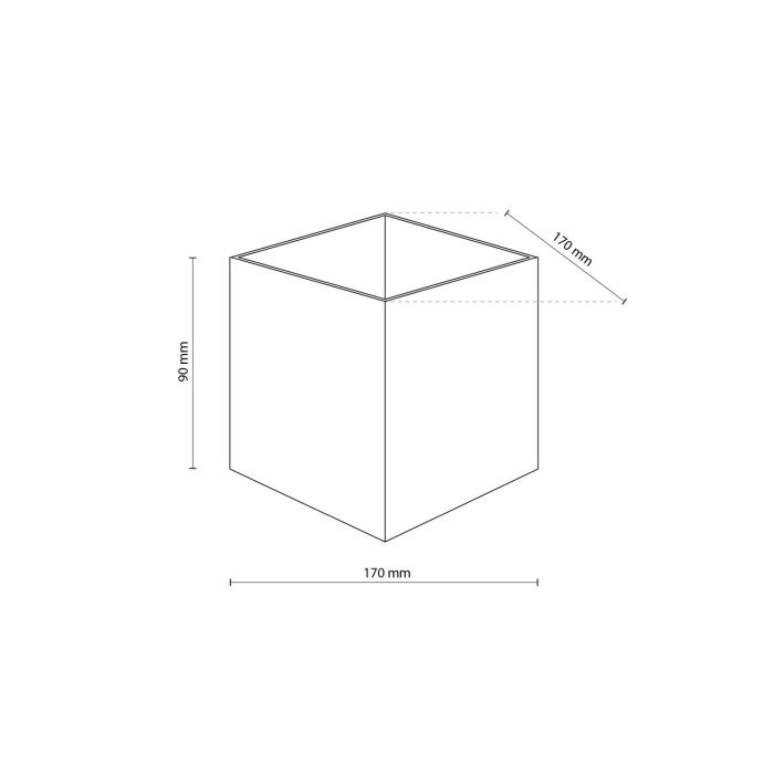 Oprawa natynkowa zewnętrzna CUBE Czarna