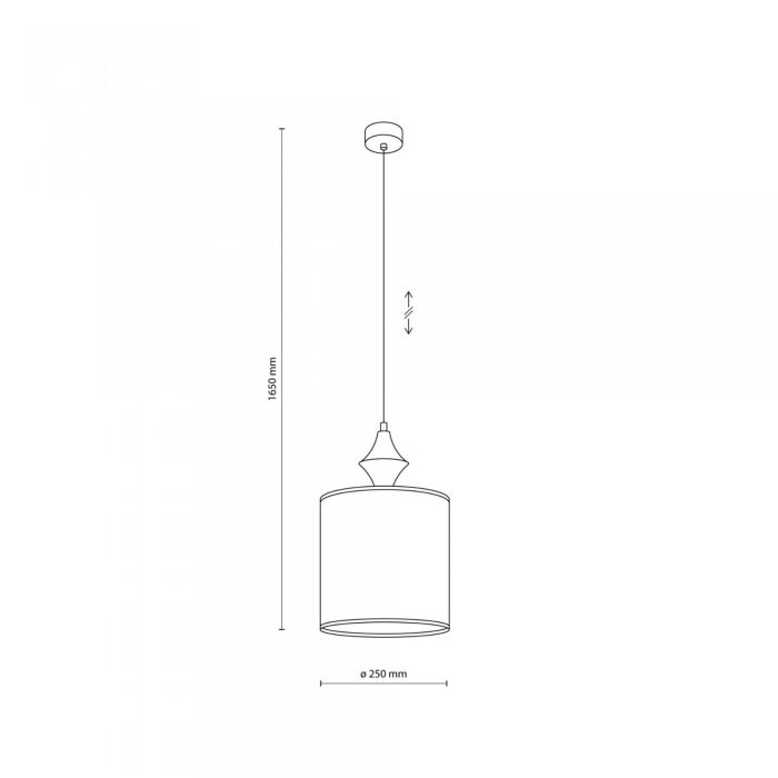Lampa wisząca AMURA Beżowa 11437