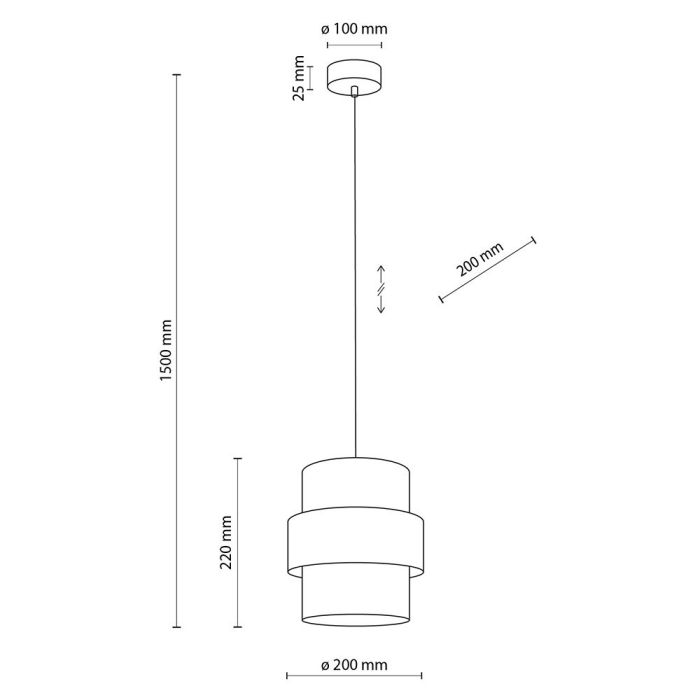 Lampa wisząca CALISTO Biała 5094