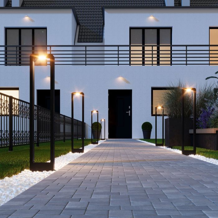 Lampa zewnętrzna słupek ogrodowy LED ARIUS wys. 80 cm