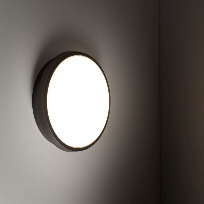 Plafon zewnętrzny LED SFERIS Czarny śr. 24,5 cm