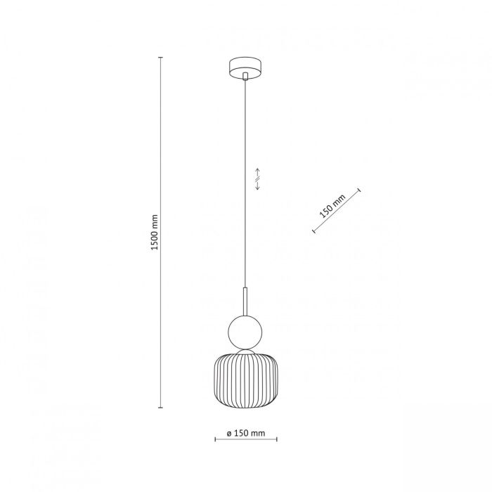 Lampa wisząca SOPHIA COGNAC ZIelona 11144