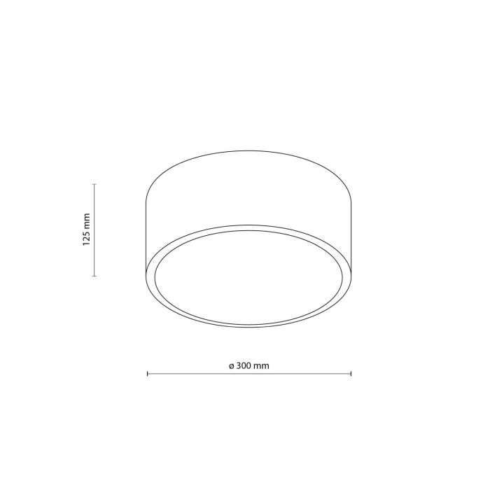 Oprawa natynkowa zewnętrzna LIVO Biała śr. 30 cm Oprawa natynkowa zewnętrzna LIVO Biała śr. 30 cm