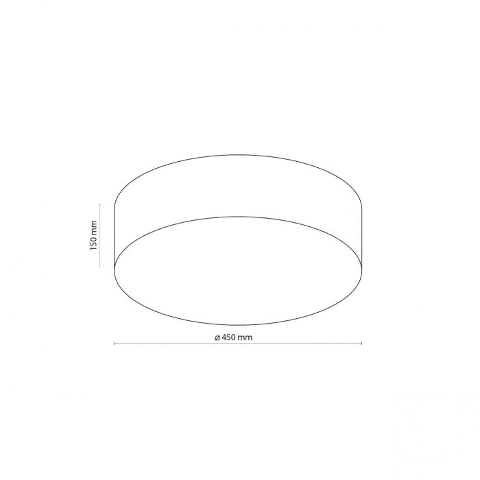 Lampa sufitowa RONDO Lniana śr. 45 cm 5636