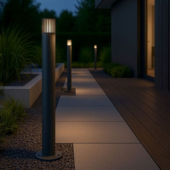 Lampa zewnętrzna słupek ogrodowy LED RIBO wys. 80 cm Lampa zewnętrzna słupek ogrodowy LED RIBO wys. 80 cm