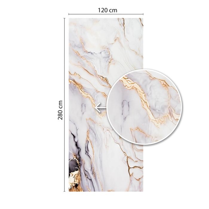 Panel Ścienny XXL Arabescato Złoty Połysk 120 x 280 cm 3 mm (A) Panel Ścienny XXL Arabescato Złoty Połysk 120 x 280 cm 3 mm (A)