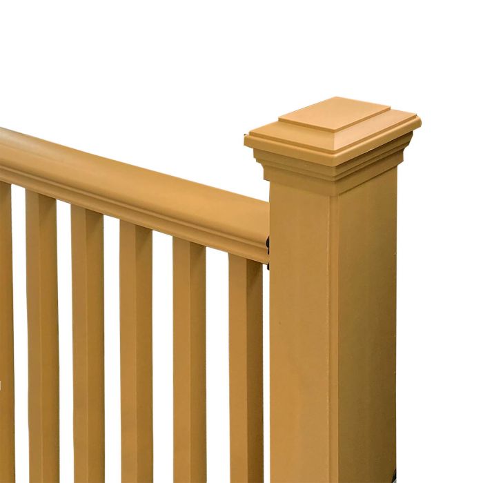 Balustrada kompozytowa Dąb Jasny 140 x 113 cm (1 słupek)