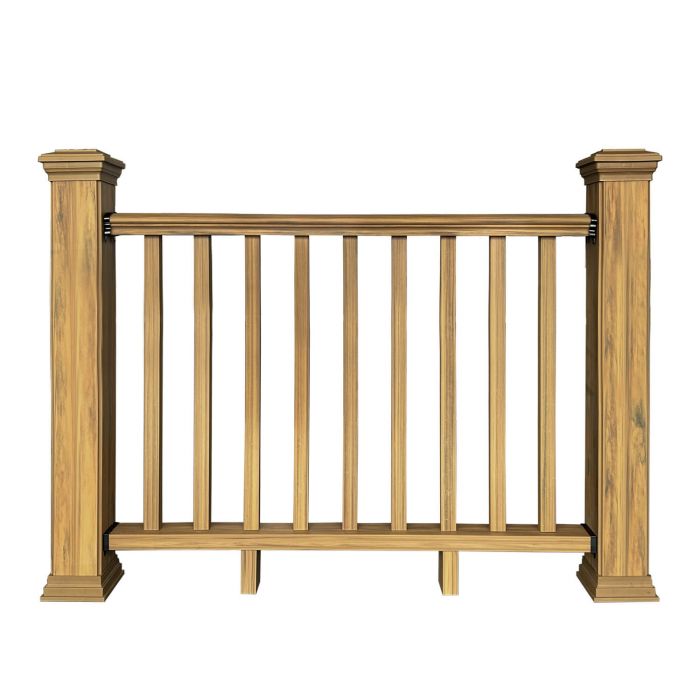 Balustrada kompozytowa Dąb Winchester 140 x 113 cm (1 słupek)