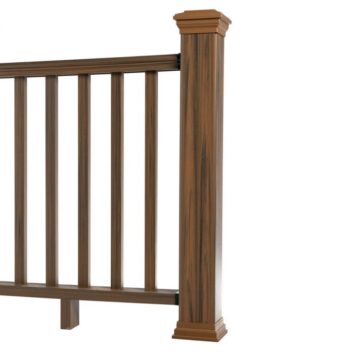 Balustrada kompozytowa Teak 140 x 113 cm (1 słupek)