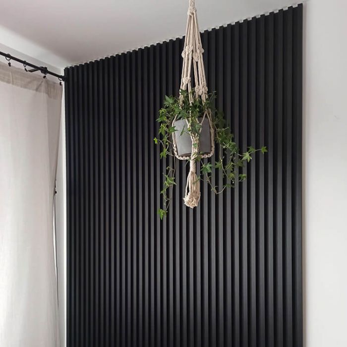 Lamele Ścienne Satyna Czarny – dł. 2,7 m