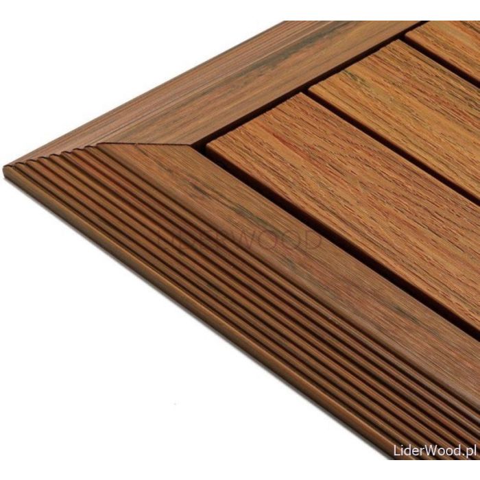 Podest Tarasowy Kompozytowy Premium Narożny Prawy Amber