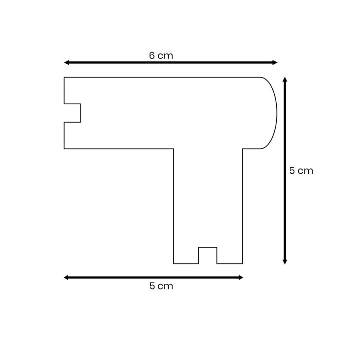 Deska kompozytowa zakończeniowa schodowa Premium Dąb Winchester – dł. 2,8 m