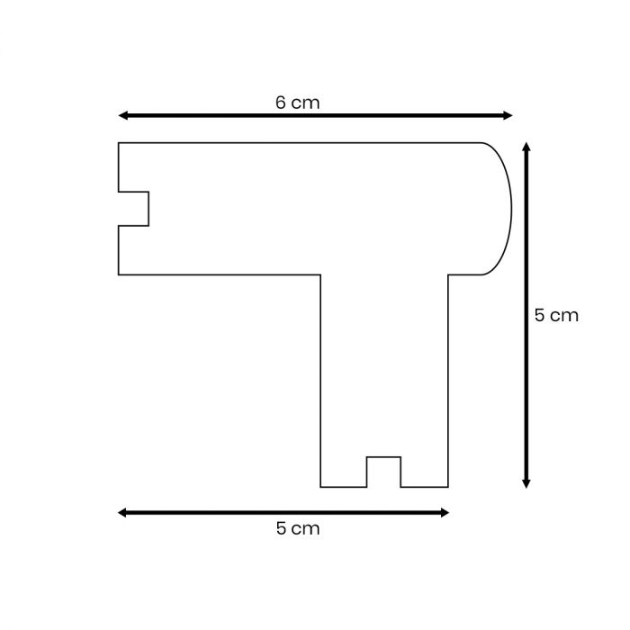 Deska kompozytowa zakończeniowa schodowa Premium Antique – dł. 2,8 m