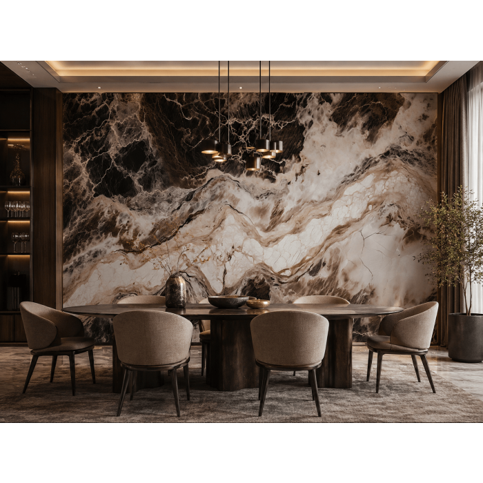Panel Ścienny XXL Emperador Czarny Połysk 360 x 280 cm 3 mm – zestaw 3 szt. (ABC)
