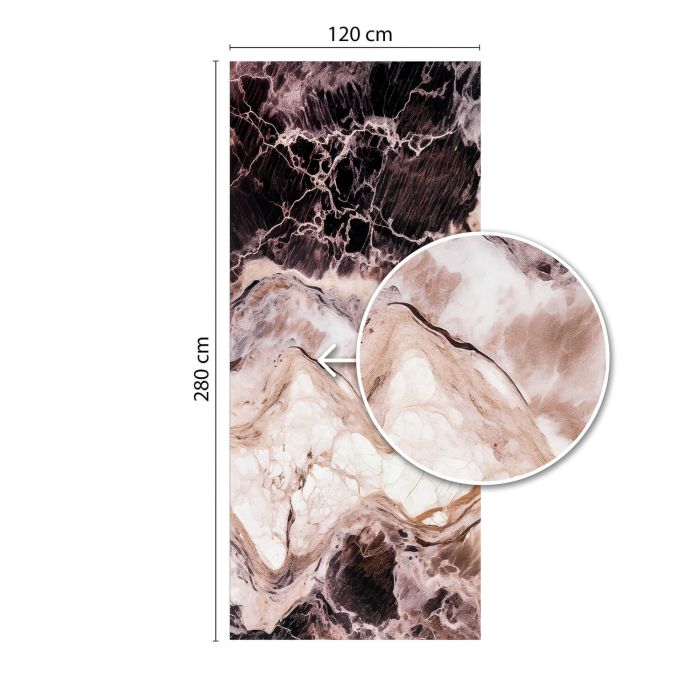 Panel Ścienny XXL Emperador Czarny Połysk 120 x 280 cm 3 mm (B)