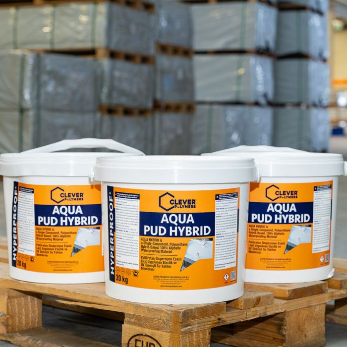 Hydroizolacja Poliuretanowa Jednoskładnikowa CLEVER AQUA PUD HYBRID – 20 kg