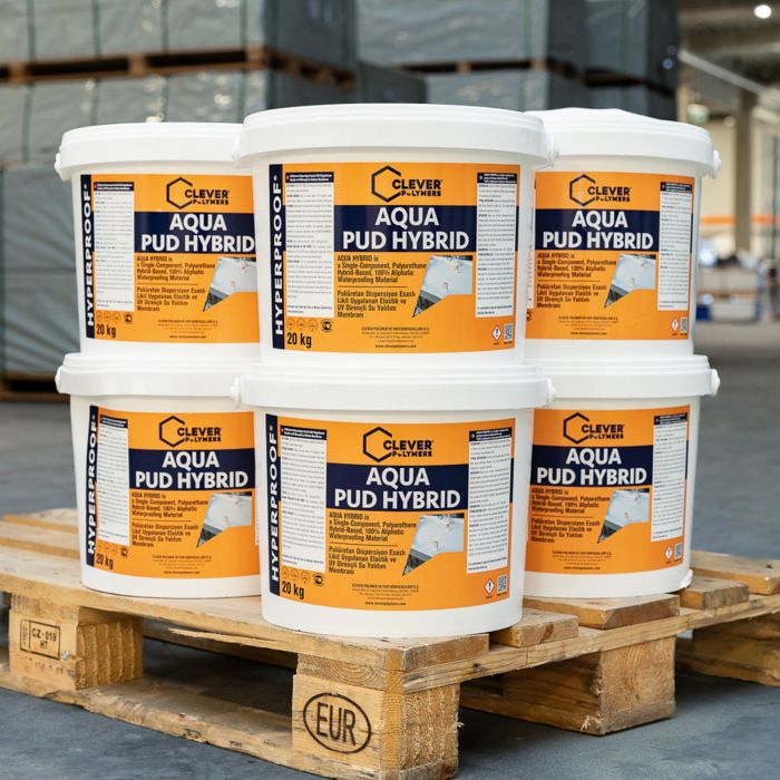 Hydroizolacja Poliuretanowa Jednoskładnikowa CLEVER AQUA PUD HYBRID – 20 kg