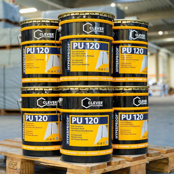 Hydroizolacja Poliuretanowa Jednoskładnikowa CLEVER PU120 – 25 kg Hydroizolacja Poliuretanowa Jednoskładnikowa CLEVER PU120 – 25 kg
