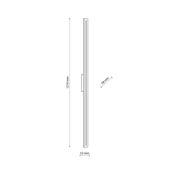Kinkiet zewnętrzny liniowy LED LINEA wys. 121 cm Kinkiet zewnętrzny liniowy LED LINEA wys. 121 cm
