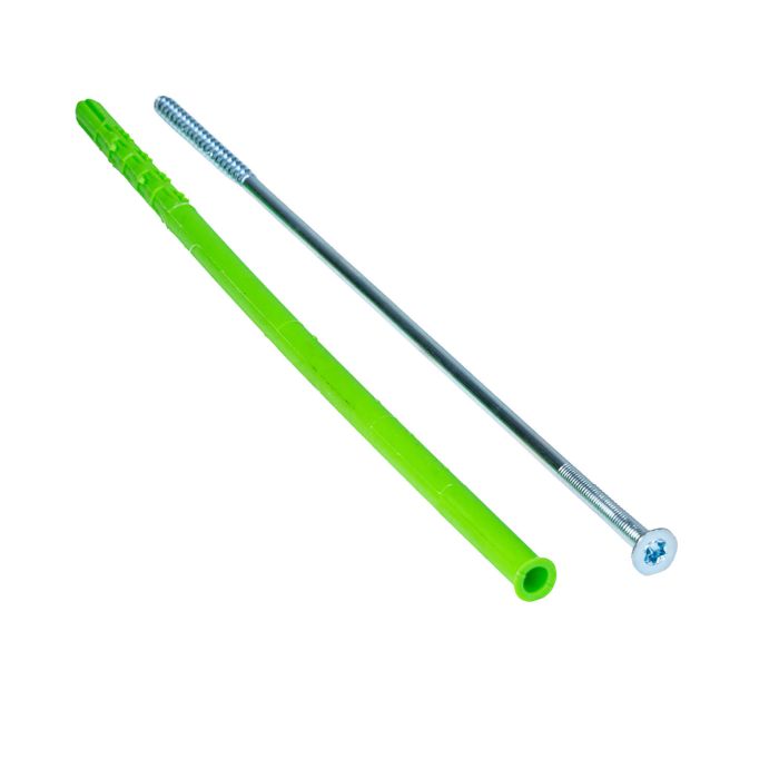 Kołek Rozporowy Ramowy 10x300 mm + wkręt z łbem stożkowym TORX 7x300 mm – 50 szt.