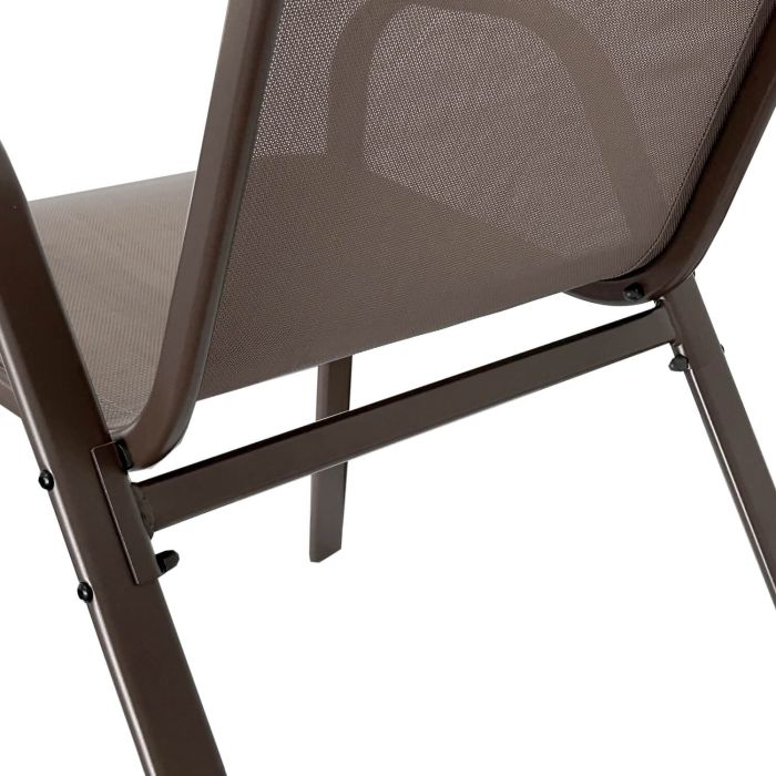 Krzesło Ogrodowe Terra Brązowe – zestaw 4 krzeseł