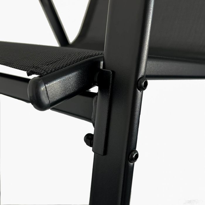 Krzesło Ogrodowe Terra Czarne – zestaw 6 krzeseł