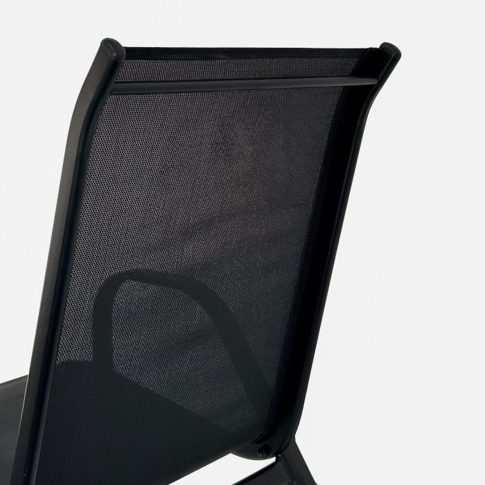 Krzesło Ogrodowe Terra Czarne – zestaw 6 krzeseł