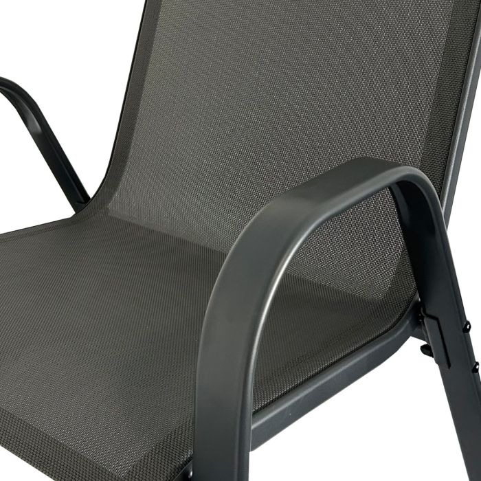 Krzesło Ogrodowe Terra Szare– zestaw 6 krzeseł