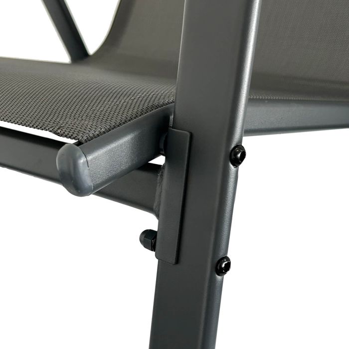 Krzesło Ogrodowe Terra Szare– zestaw 6 krzeseł